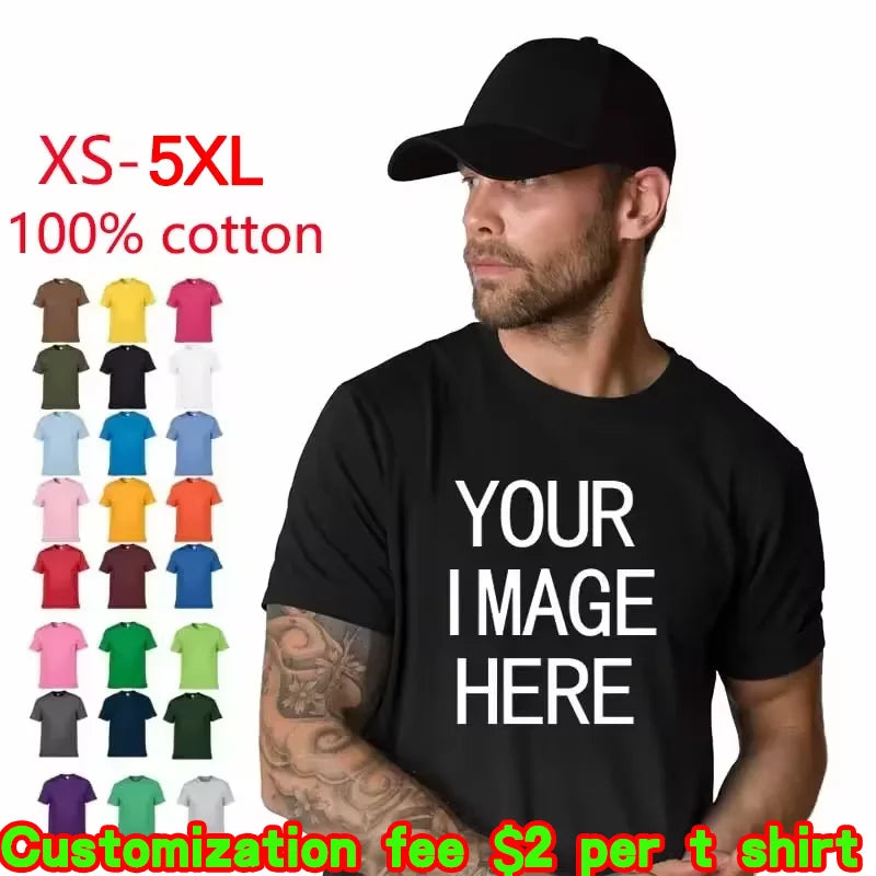 Men's & Women's Custom Printed Short Sleeve T-shirt