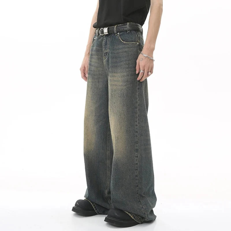 Men's Vintage Wash Denim Pants