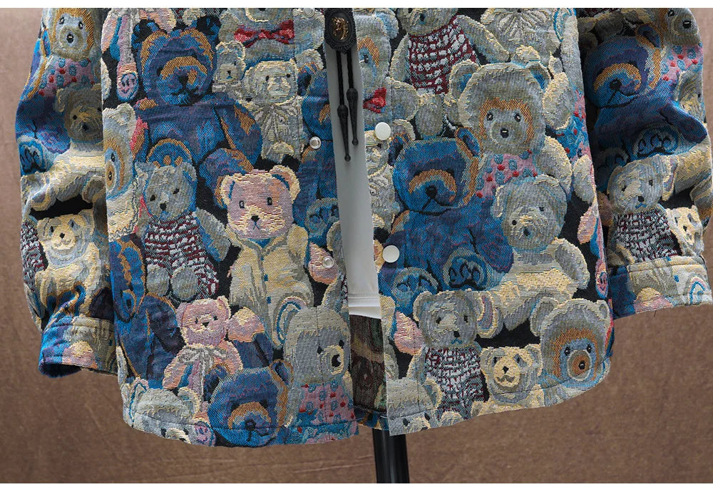 Men's Teddy Bear Jacquard Jacket