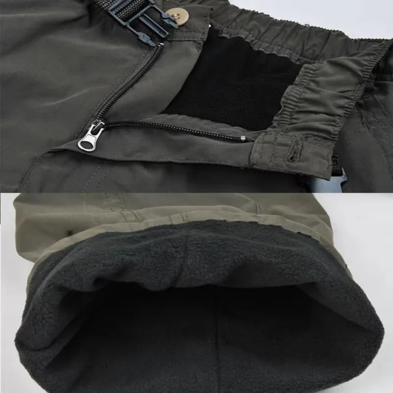 Men's Winter Thermal Cargo Joggers