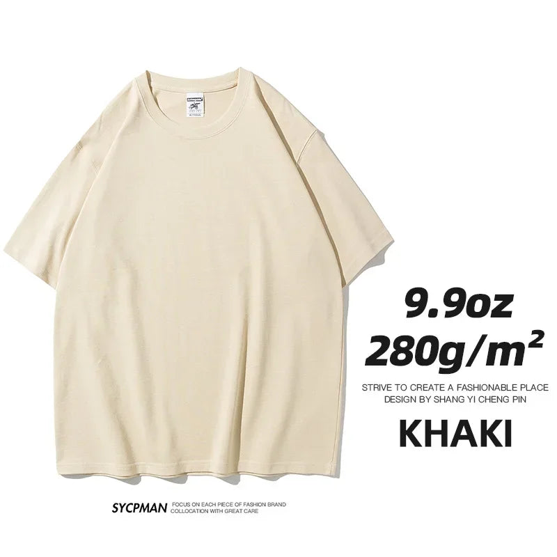 Men's Thick Cotton Short Sleeve Tee