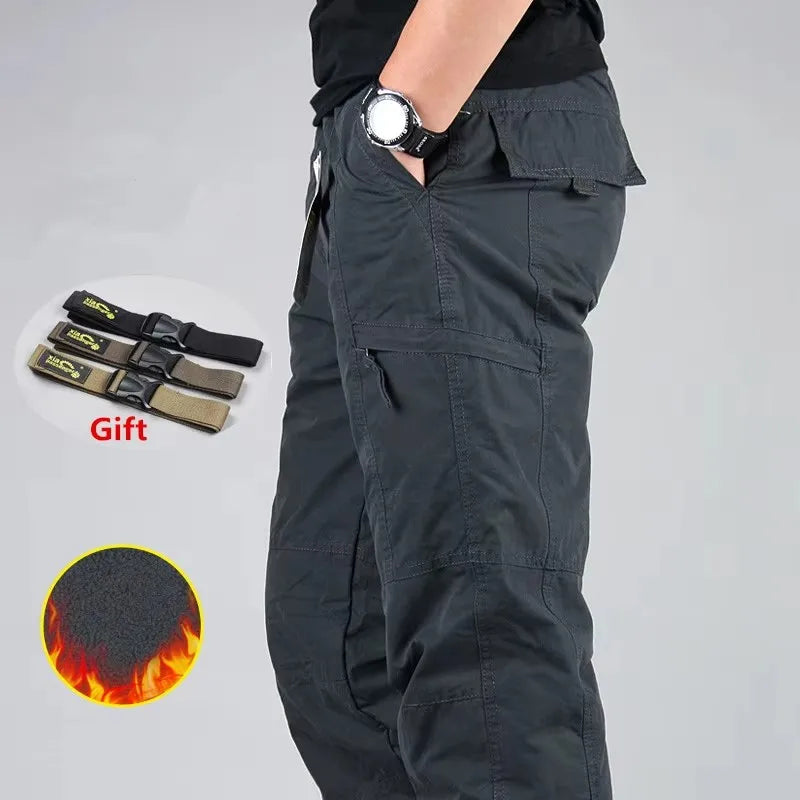 Men's Winter Thermal Cargo Joggers