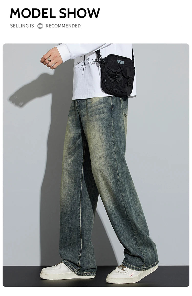 Men's Baggy Wide Leg Jeans