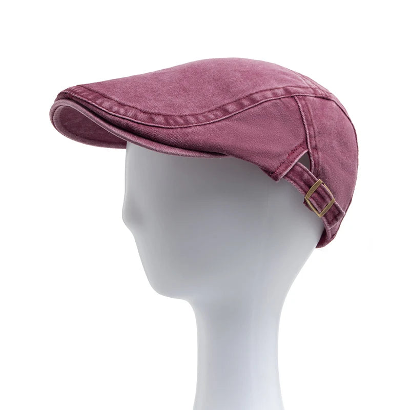 Unisex Vintage Cotton Beret