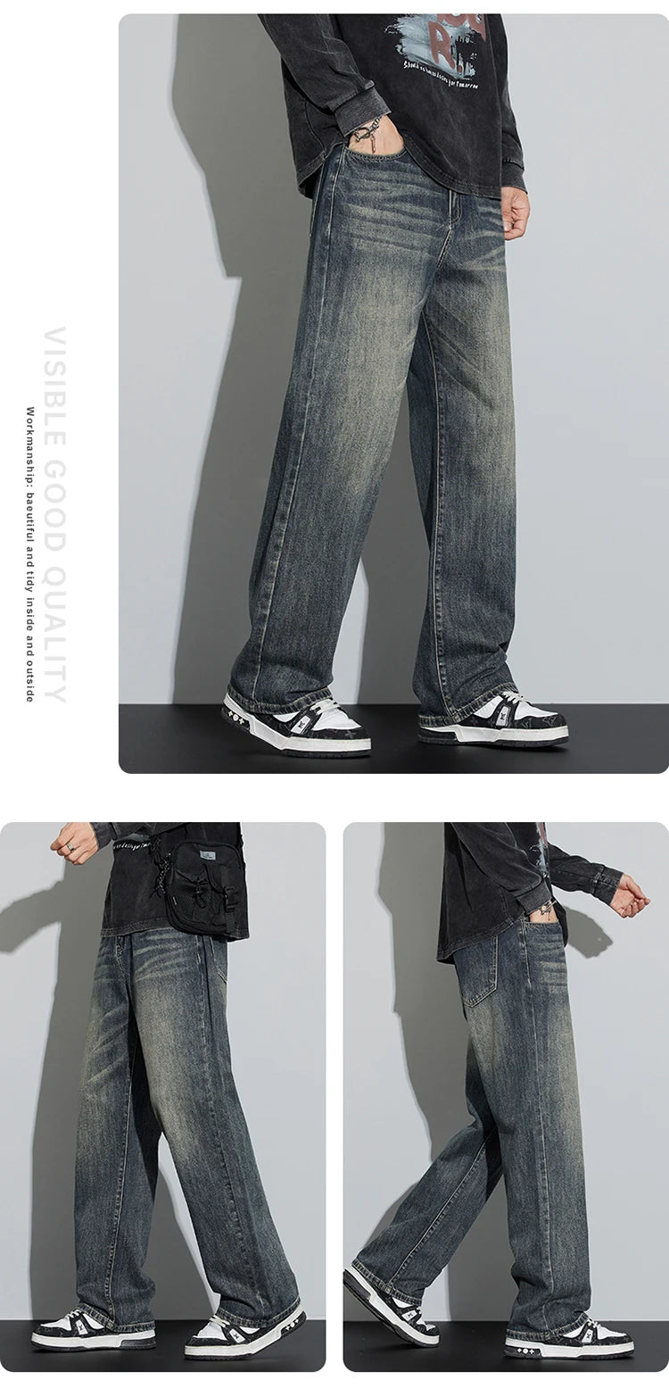 Men's Baggy Wide Leg Jeans