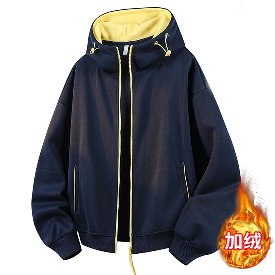 Premium Fleece Zip-Up Hoodie — Stay Warm in Style
