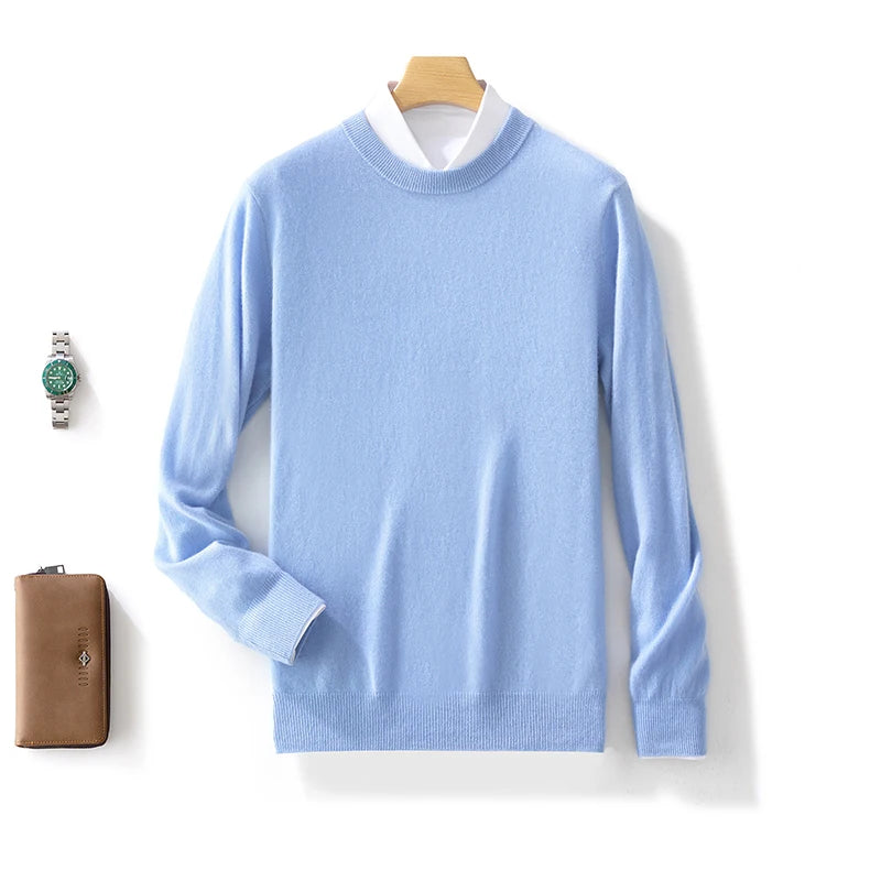 Men's Pure Wool Crewneck Sweater