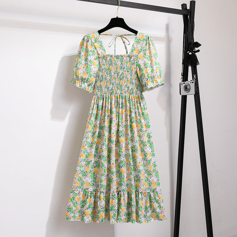 Women’s Pleated Chiffon Midi Dress