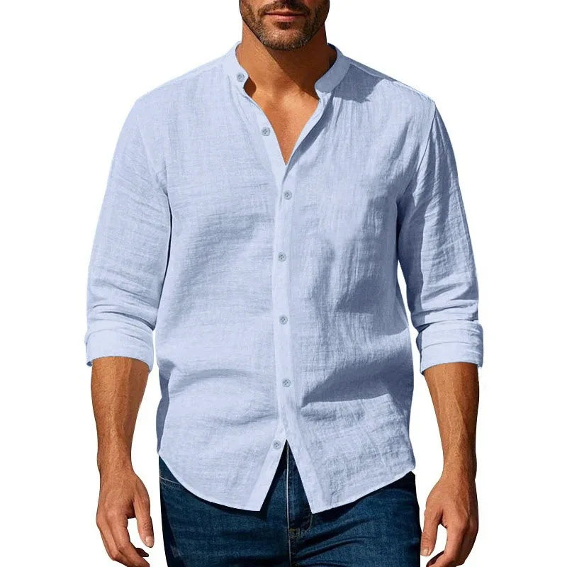 Men's Lightweight Linen Blend Shirt