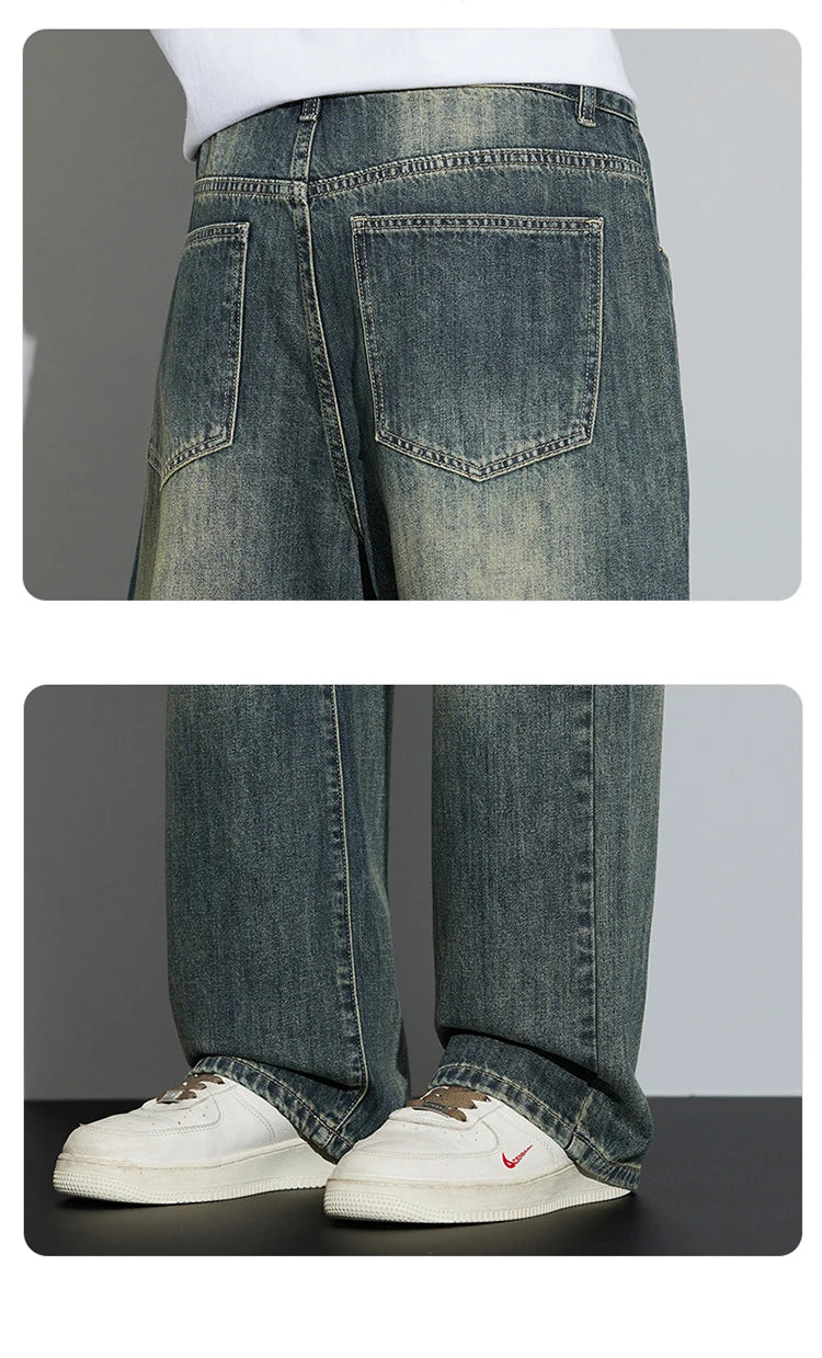 Men's Baggy Wide Leg Jeans