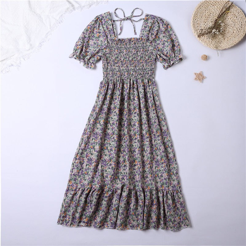 Women’s Pleated Chiffon Midi Dress
