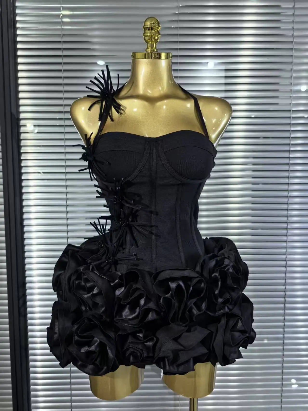 Women's Floral Bandage Mini Dress