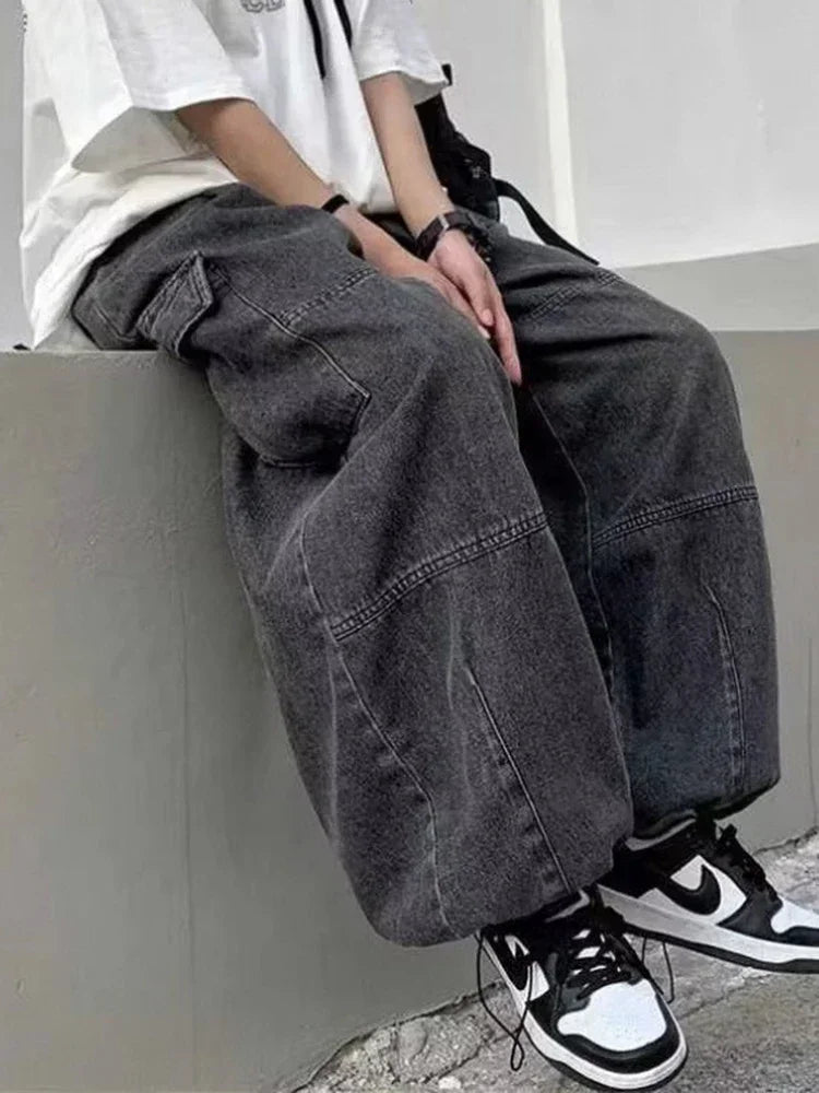 Unisex Baggy Wide Leg Jeans