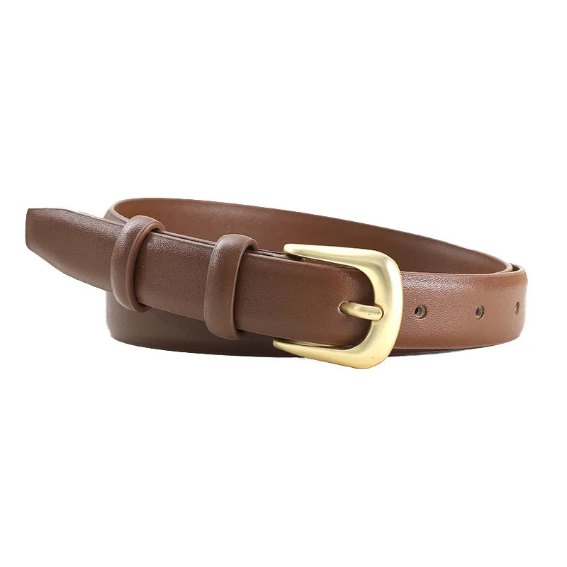 Women's Thin Pin Buckle Belt