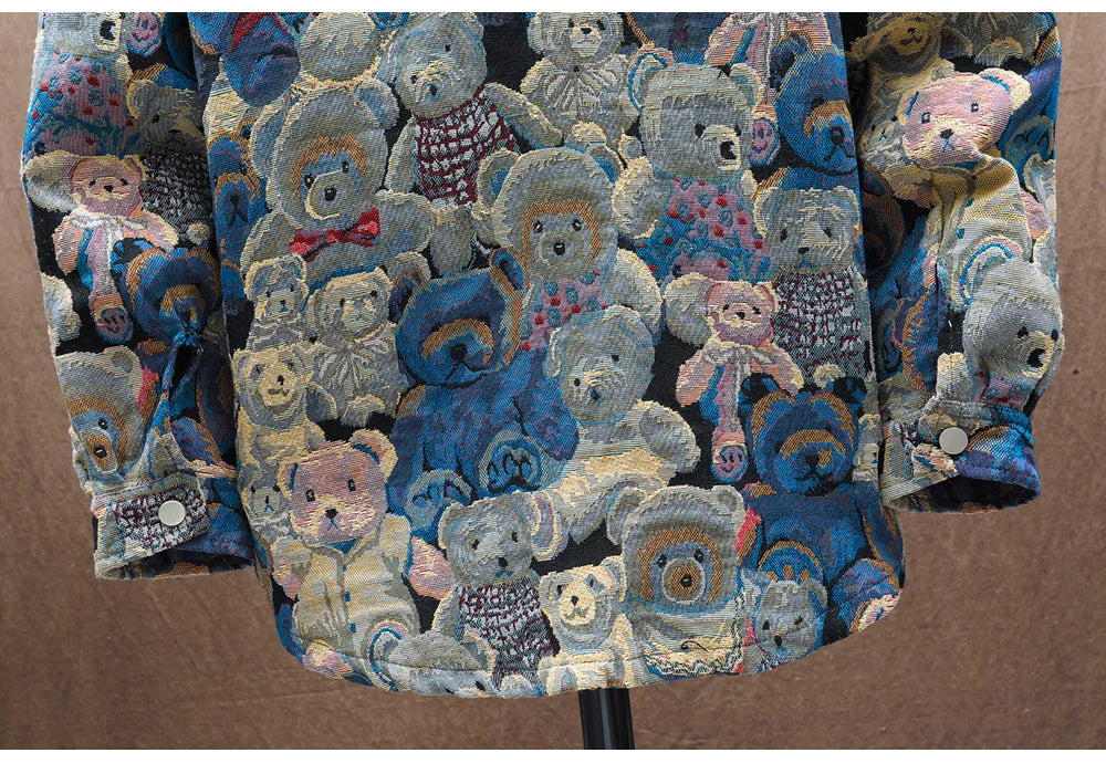 Men's Teddy Bear Jacquard Jacket