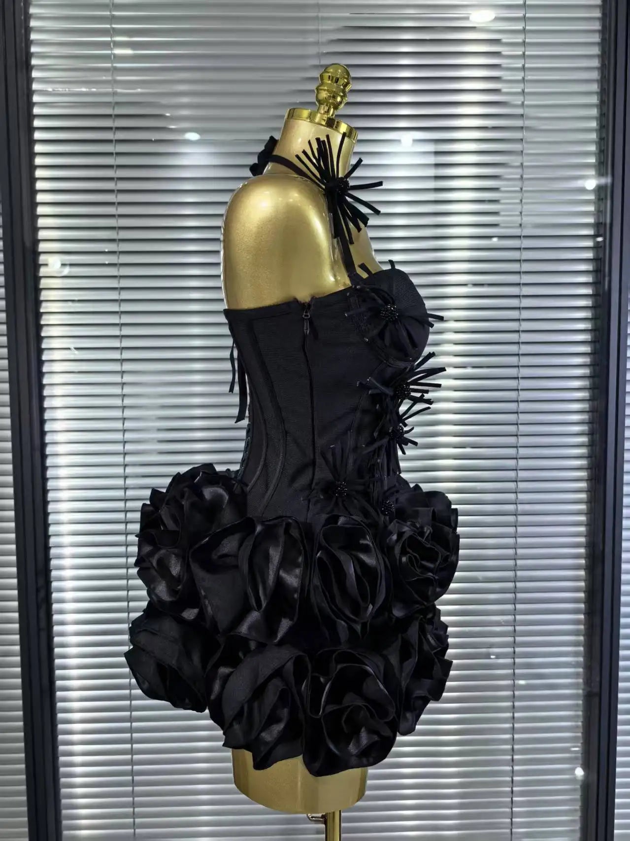 Women's Floral Bandage Mini Dress