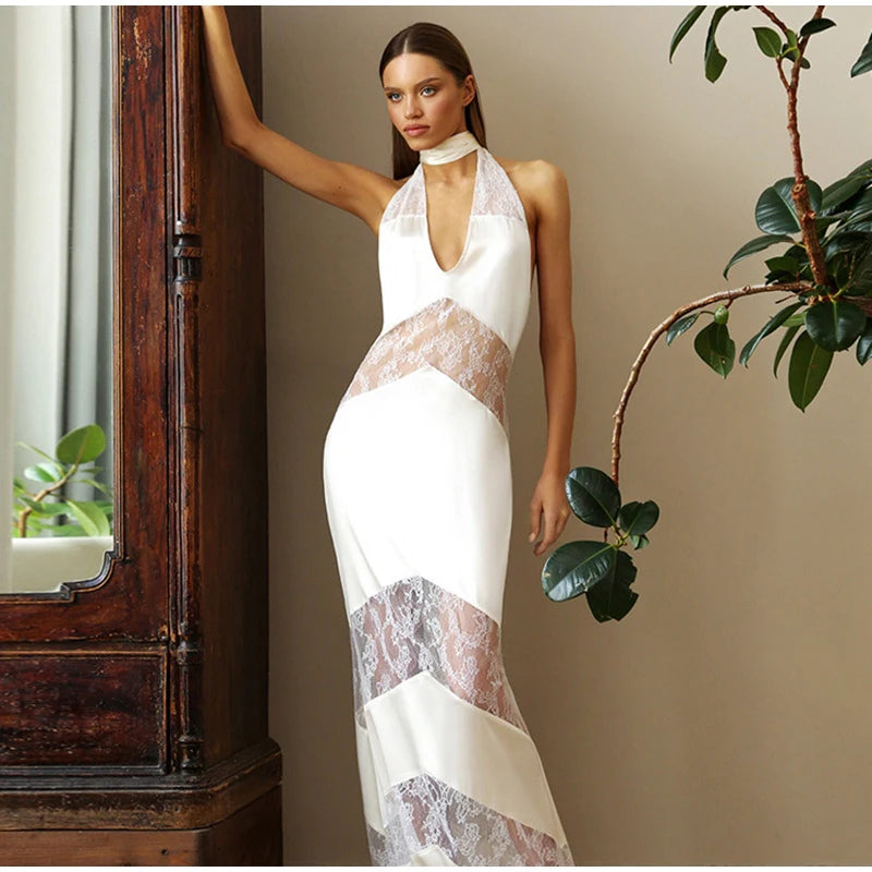 Women Elegant Backless Party & Evening Gown
