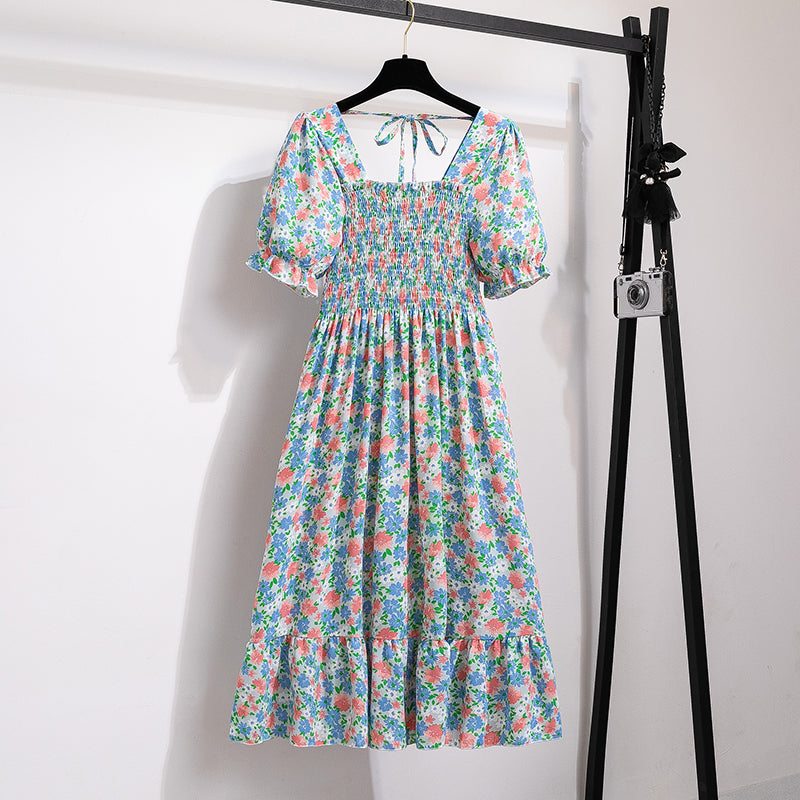 Women’s Pleated Chiffon Midi Dress