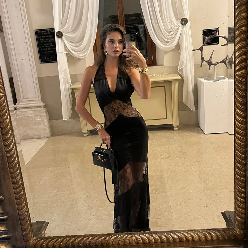 Women Elegant Backless Party & Evening Gown