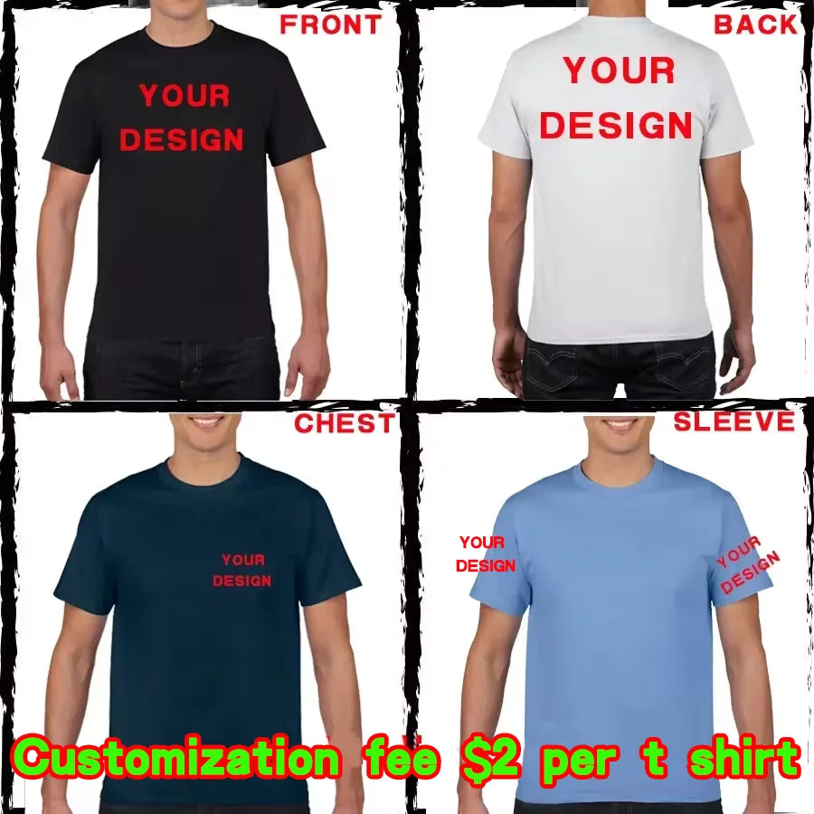 Men's & Women's Custom Printed Short Sleeve T-shirt