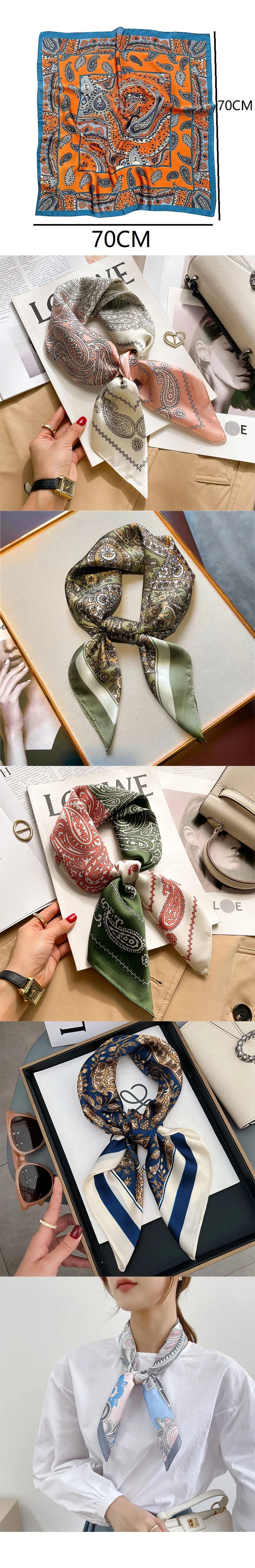 Women's Luxury Silk Square Scarf