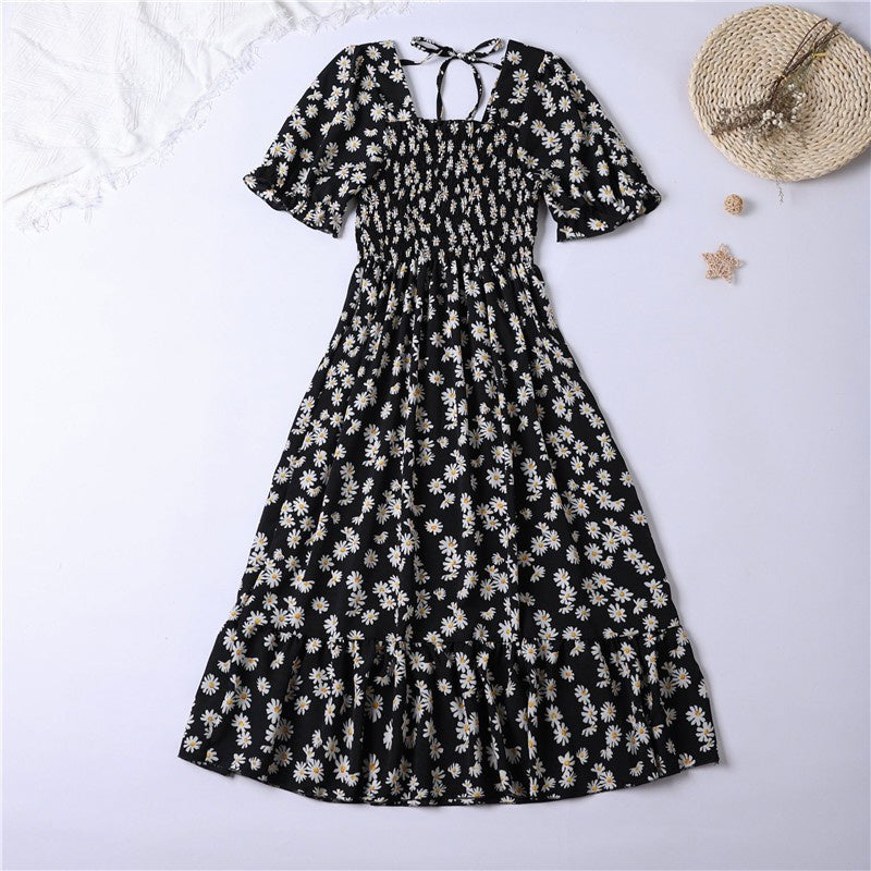 Women’s Pleated Chiffon Midi Dress