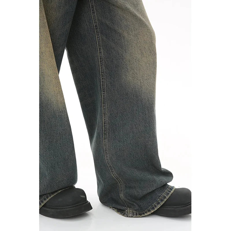 Men's Vintage Wash Denim Pants