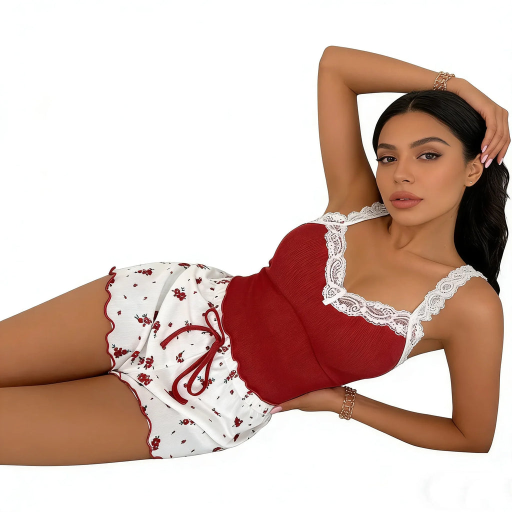 Women's Lace Cami Pajama Set