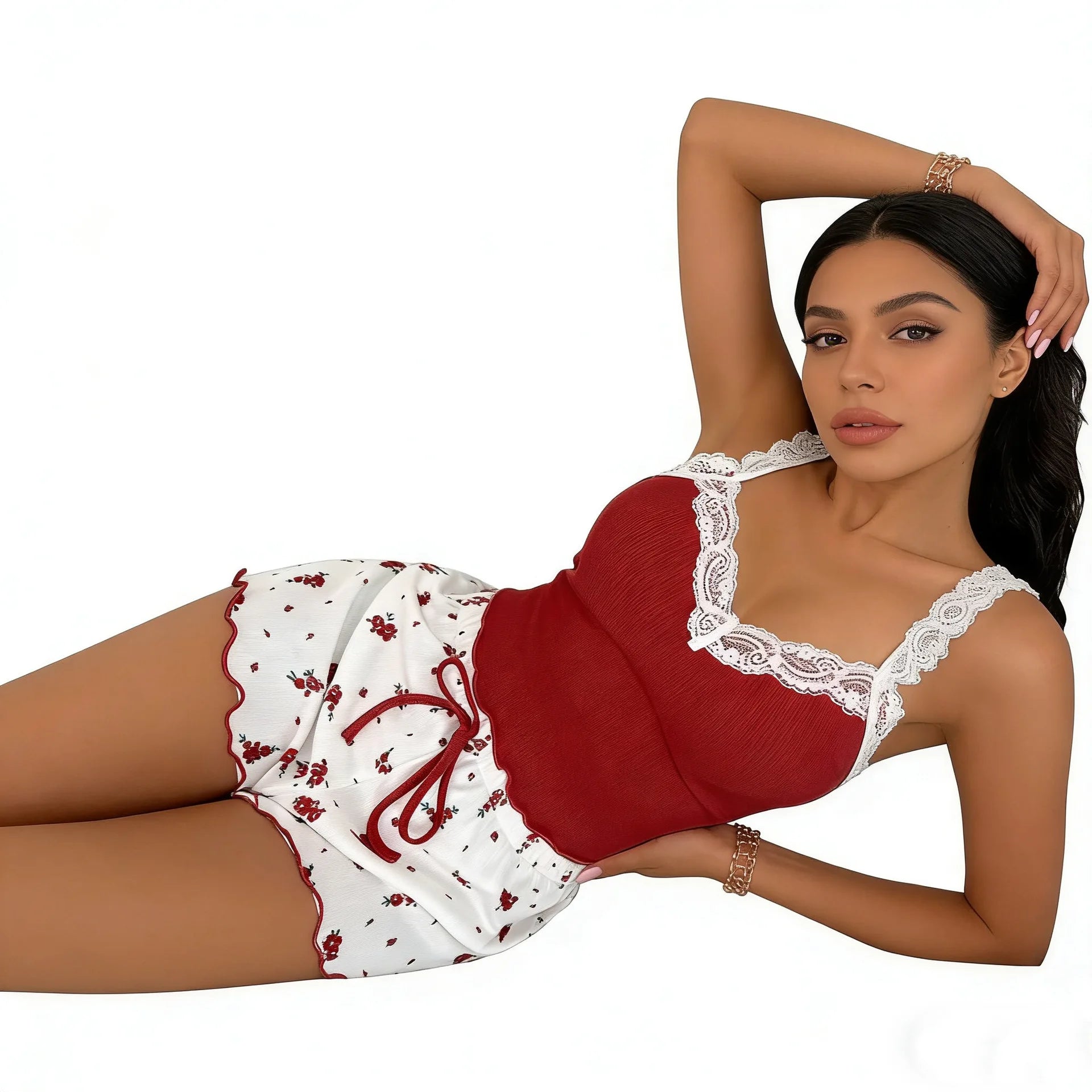 Women's Lace Cami Pajama Set