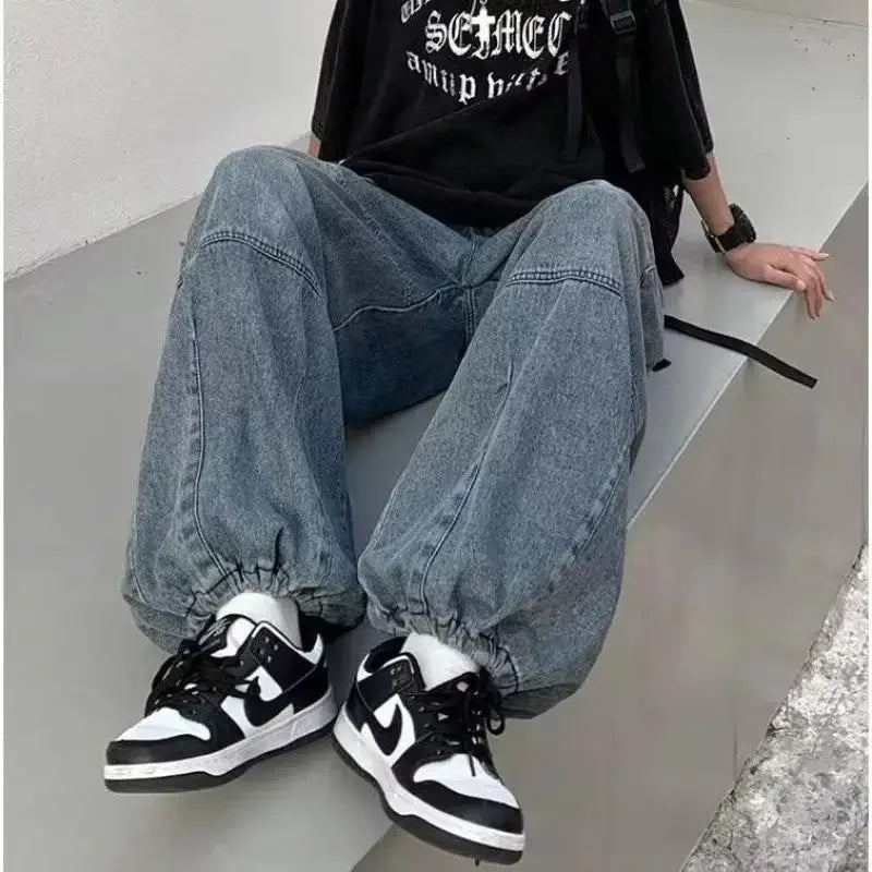 Unisex Baggy Wide Leg Jeans