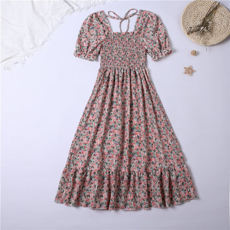 Women’s Pleated Chiffon Midi Dress
