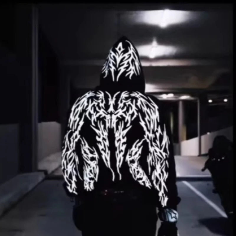 Luminous Graphic Oversized Hoodie