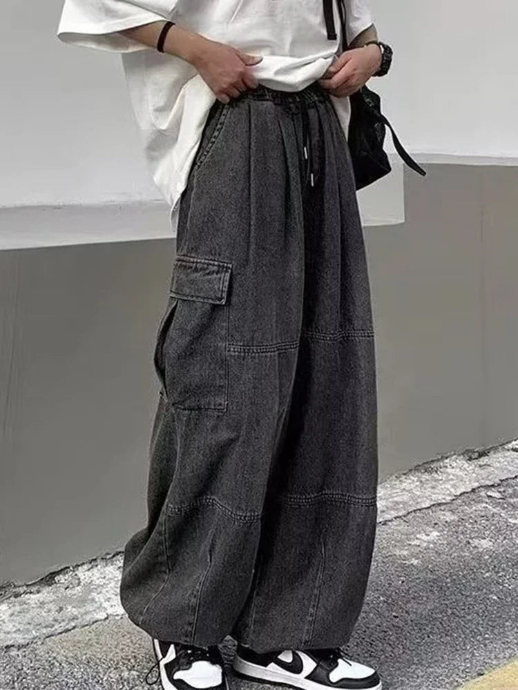 Unisex Baggy Wide Leg Jeans