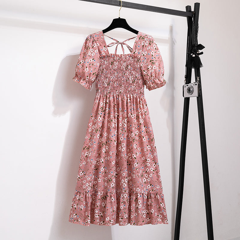 Women’s Pleated Chiffon Midi Dress
