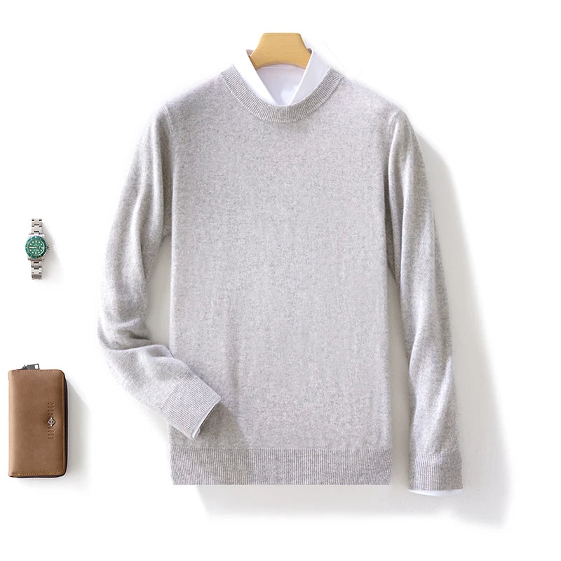 Men's Pure Wool Crewneck Sweater