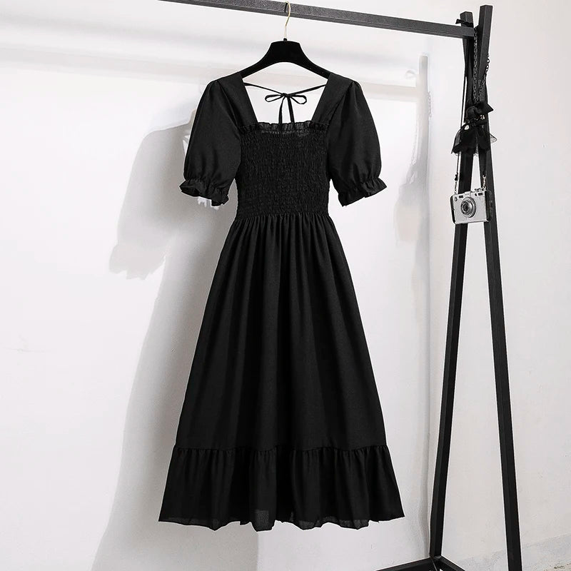 Women’s Pleated Chiffon Midi Dress