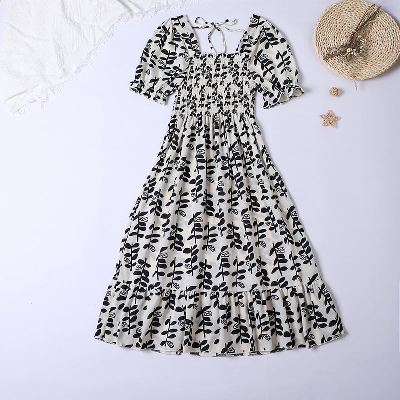 Women’s Pleated Chiffon Midi Dress