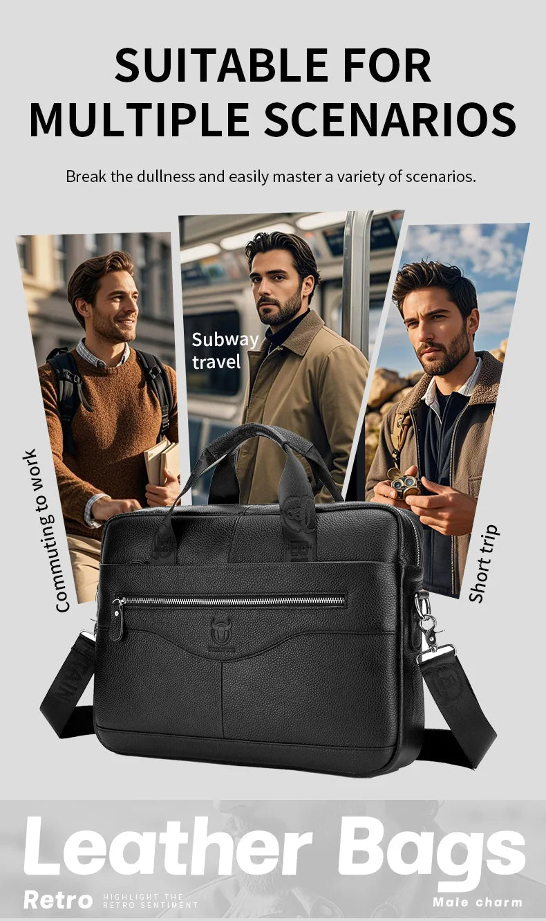 Men's Leather Work Handbag