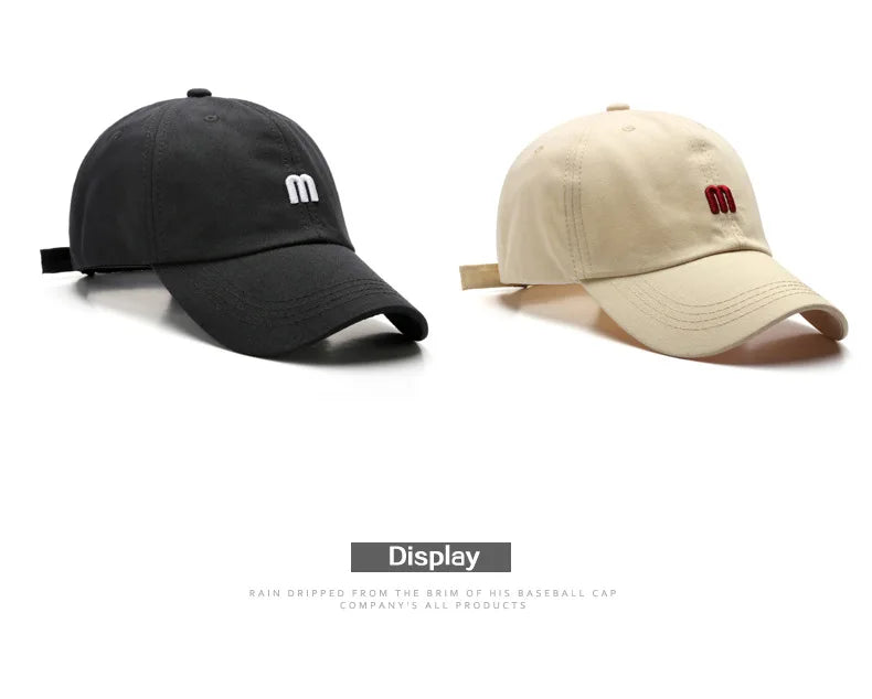 Unisex Embroidered Cotton Baseball Cap