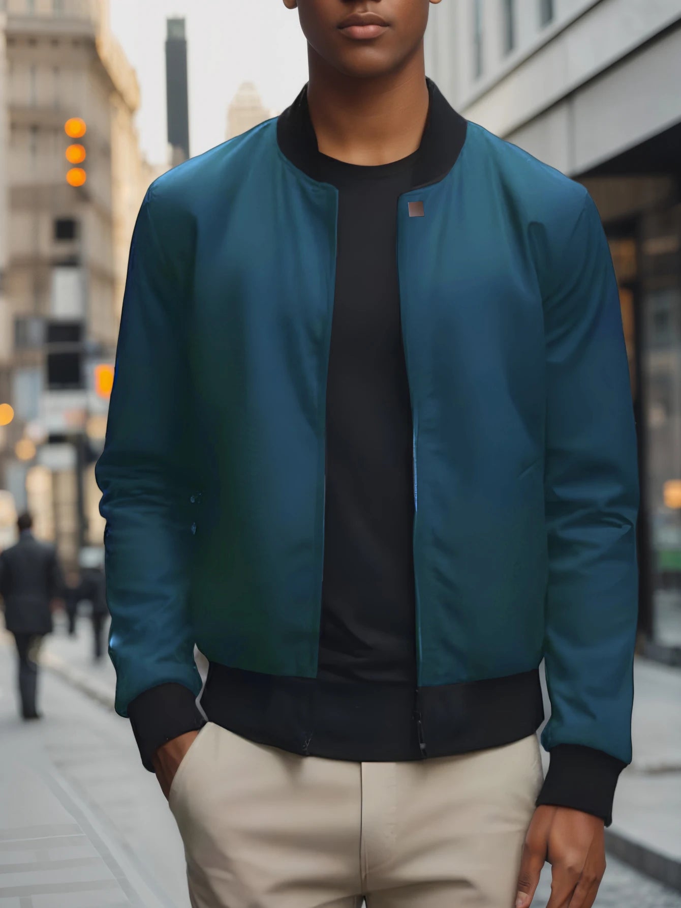 Men's Baseball Collar Jacket