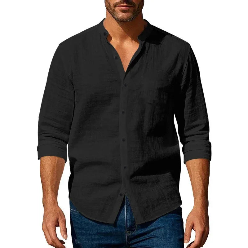 Men's Lightweight Linen Blend Shirt