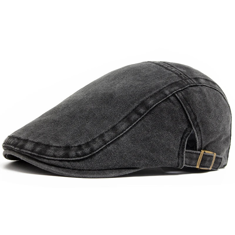 Unisex Vintage Cotton Beret