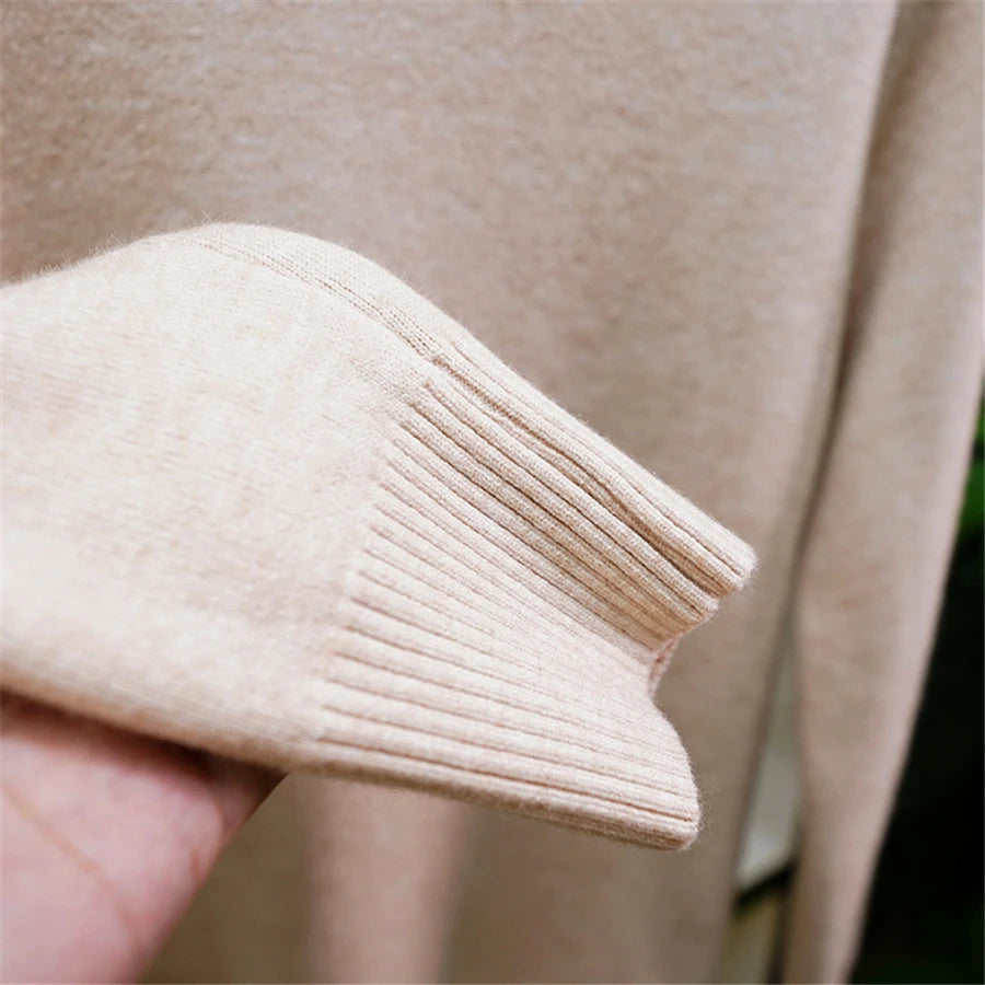 Women's Warm Turtleneck Knit Sweater