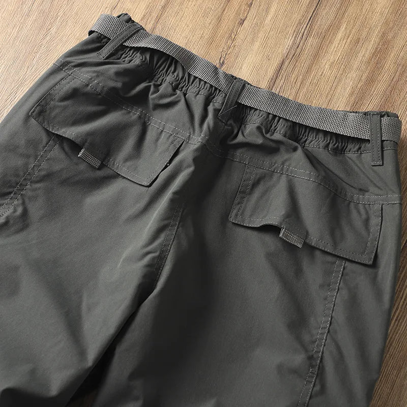 Men's Outdoor Hiking Pants – Fleece Lined, Windproof, Waterproof, Straight Leg
