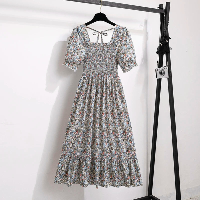 Women’s Pleated Chiffon Midi Dress