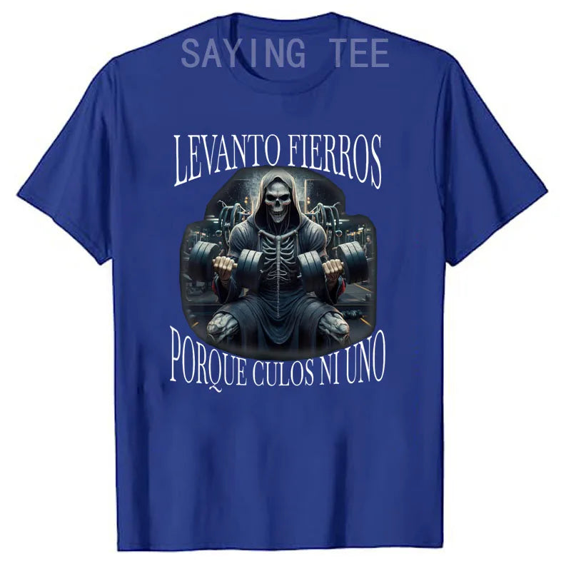 Men's Gym Graphic T-Shirt – Skeleton Workout Tee