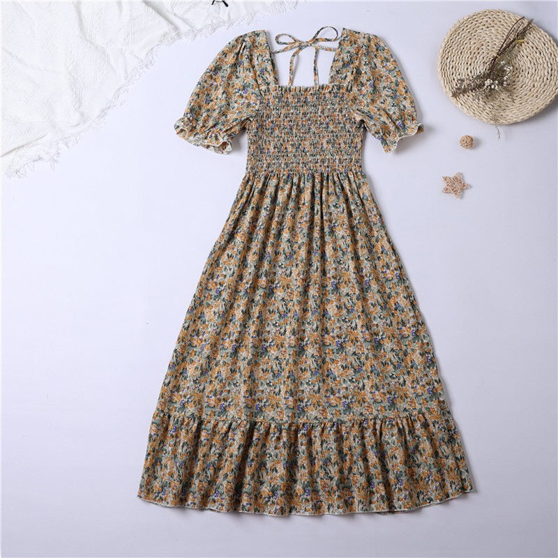 Women’s Pleated Chiffon Midi Dress
