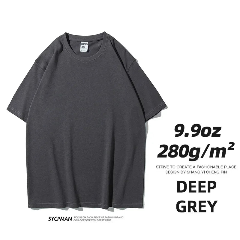 Men's Thick Cotton Short Sleeve Tee