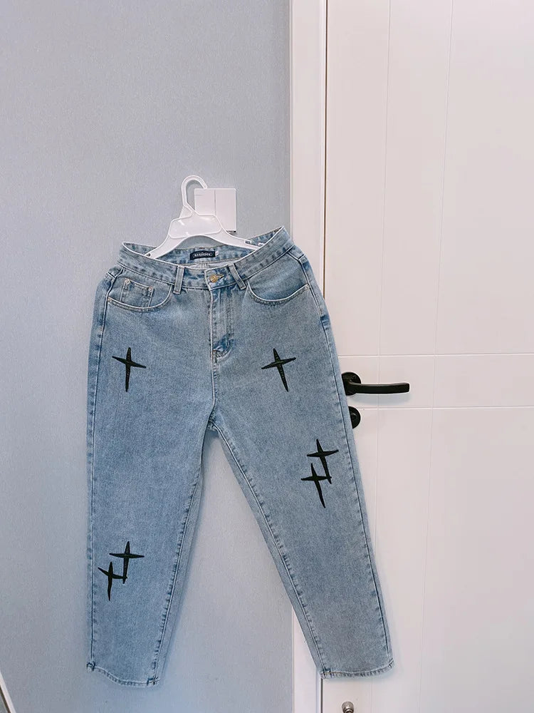 Men's Casual Baggy Denim Pants