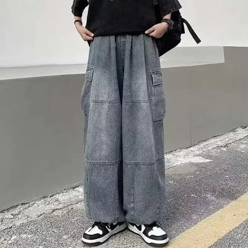 Unisex Baggy Wide Leg Jeans